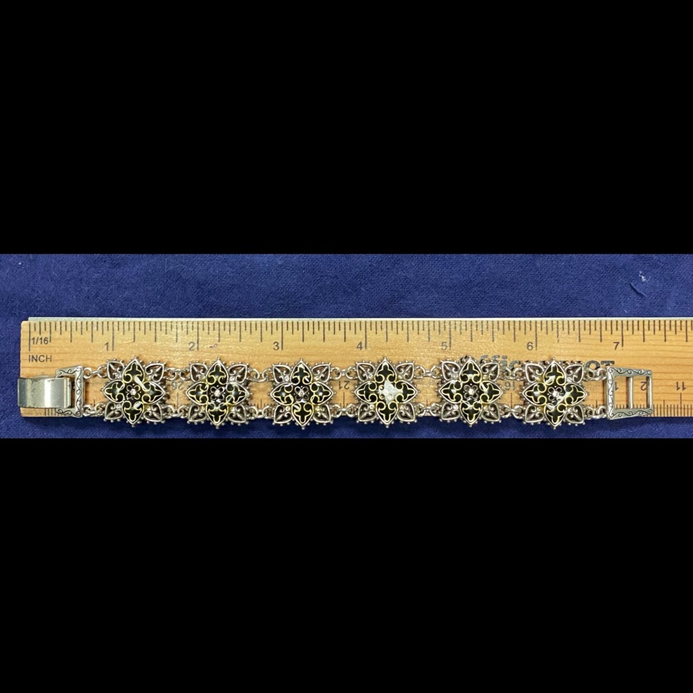 Brighton black/gold silver bracelet.